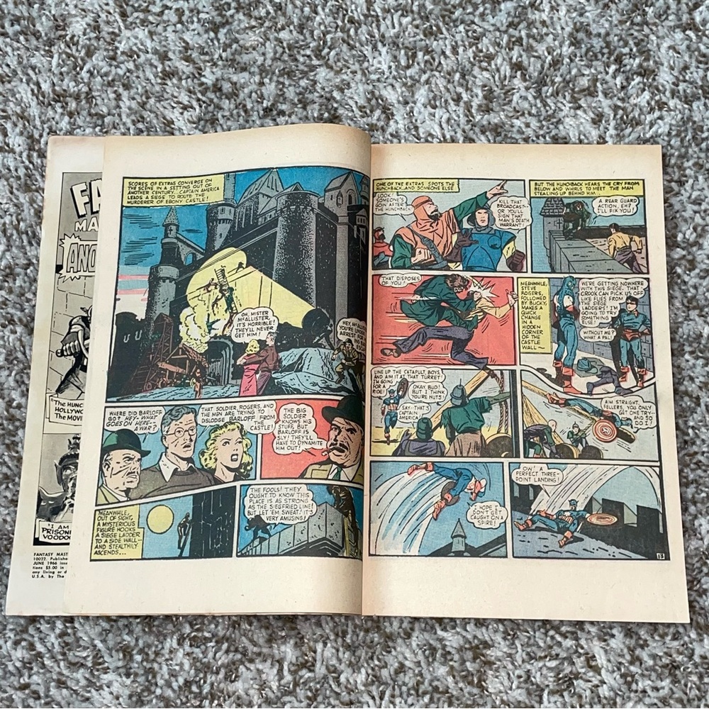 VINTAGE 1966 MARVEL FANTASY MASTERPIECES Captain America Comic #3 - Picture 7 of 10